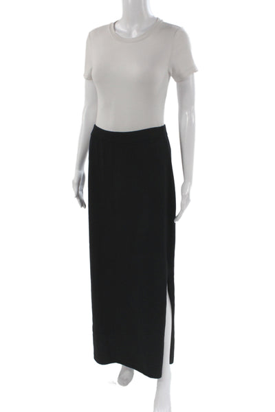 St. John Evening By Marie Gray Womens Black Knit Maxi Skirt Pull On Size 10