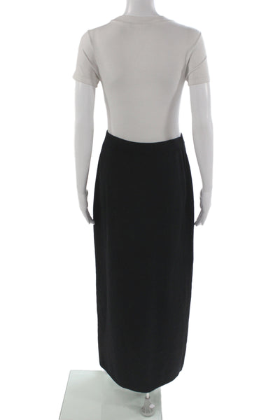St. John Evening By Marie Gray Womens Black Knit Maxi Skirt Pull On Size 10