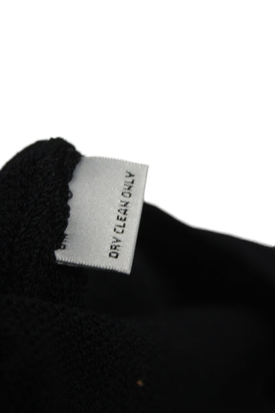 St. John Basics Womens Black Knit Dress Pants Pull On Classic Size 12