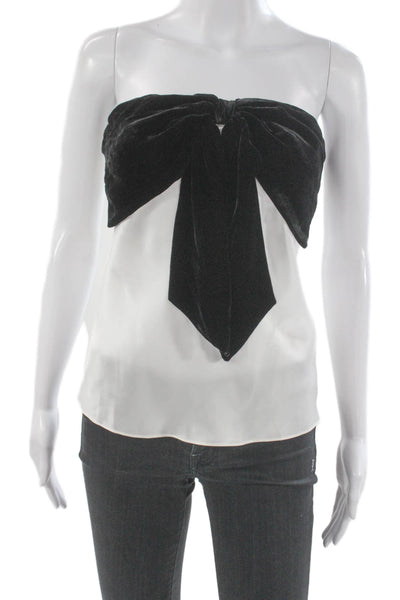 Cami NYC Women Silk Off Shoulder Colorblock Camisole Bow Sleeveless Size M