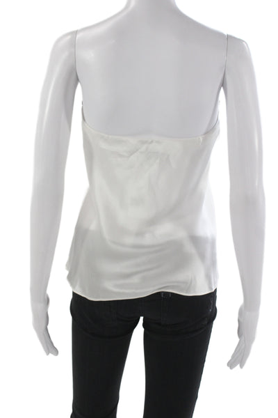 Cami NYC Women Silk Off Shoulder Colorblock Camisole Bow Sleeveless Size M