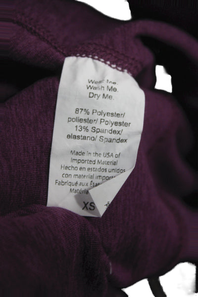 Beyond Yoga Womens Ankle Leggings Purple Polyester Solid Athleisure Size XS