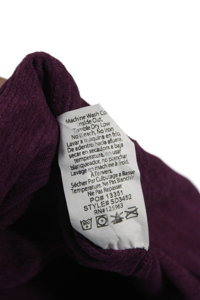 Beyond Yoga Womens Ankle Leggings Purple Polyester Solid Athleisure Size XS