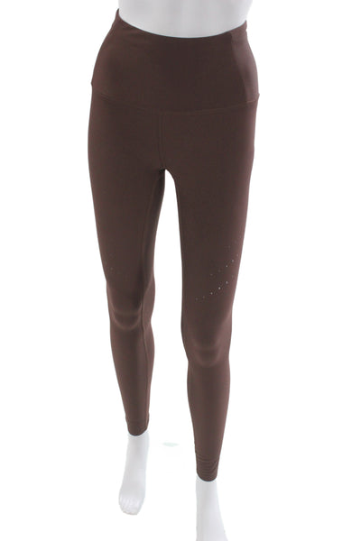 Lululemon Women Brown Nylon Ankle Leggings Size 4