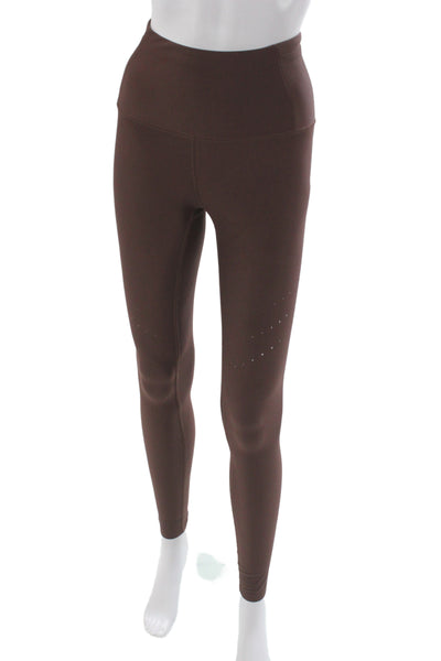 Lululemon Women Brown Nylon Ankle Leggings Size 4