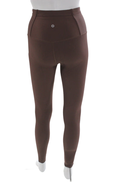 Lululemon Women Brown Nylon Ankle Leggings Size 4