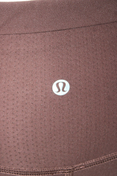 Lululemon Women Brown Nylon Ankle Leggings Size 4