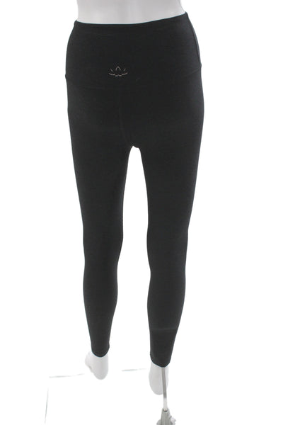 Beyond Yoga Womens Ankle Leggings Black Polyester Pull On Yoga Size S