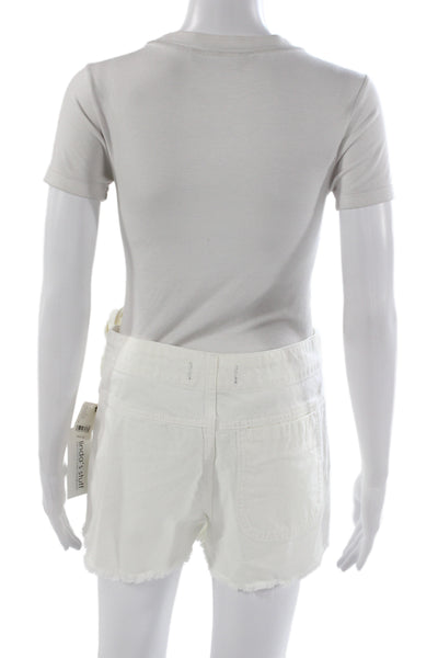 We The Free Women Wrap Skort White Cotton Tie Waist Size 6