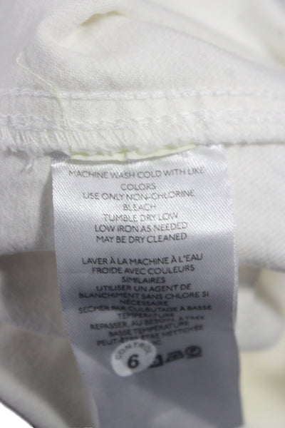 We The Free Women Wrap Skort White Cotton Tie Waist Size 6