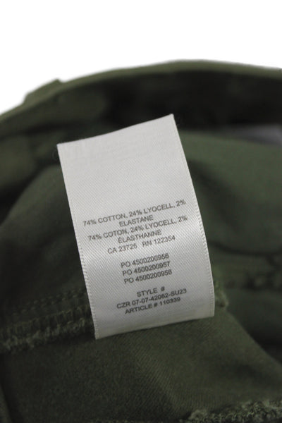 Wilfred Women Cargo Skirt Green Cotton Button Short Military Size 4