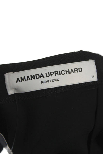 Amanda Uprichard Women Mini Skirt Black Polyester Short Zip Preppy Size M