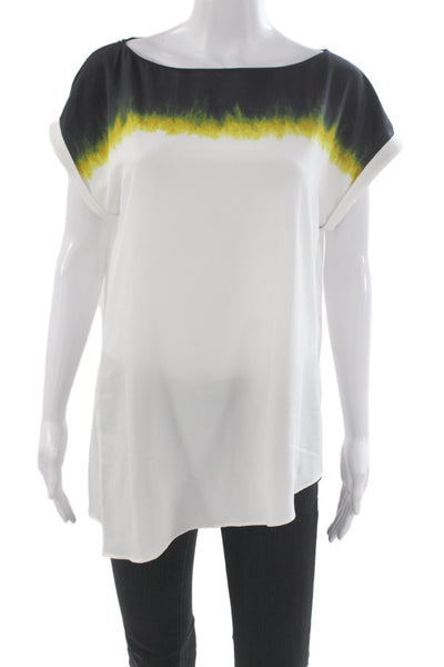 Zara Basic Womens Colorblock Boho Tunic Short Sleeve Multicolor Size M