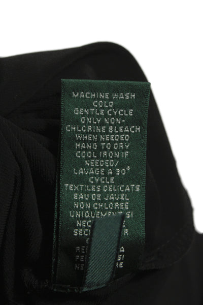 Lauren Ralph Lauren Women Sheath Dress Black Sleeveless Knee-Length Size 10