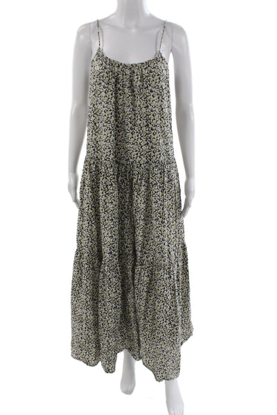 Apiece Apart Women Multicolor Floral Maxi Dress Cotton Sleeveless Size S