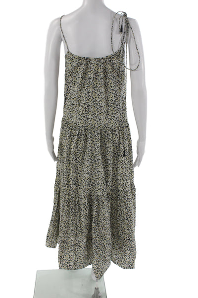 Apiece Apart Women Multicolor Floral Maxi Dress Cotton Sleeveless Size S