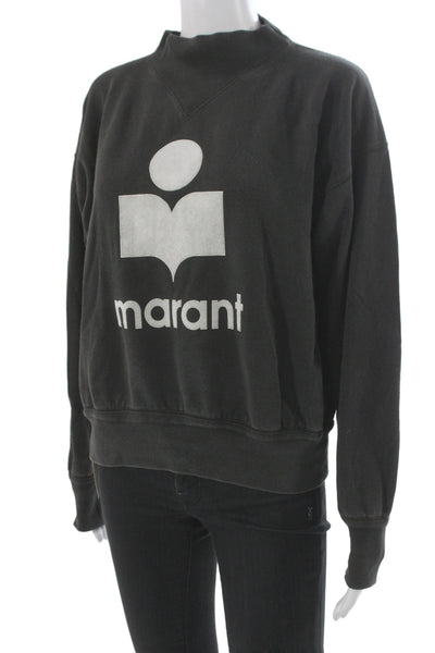Isabel Marant Etoile Women Black Pullover Sweatshirt Mockneck Size 40