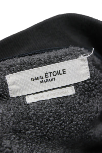 Isabel Marant Etoile Women Black Pullover Sweatshirt Mockneck Size 40