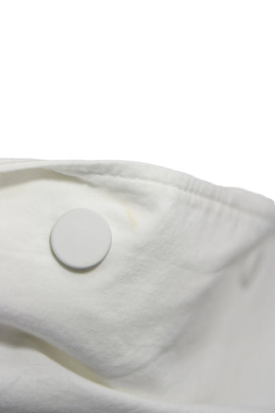 COS Womens Basic Cotton Collared Short Sleeve Button-Up White Size S