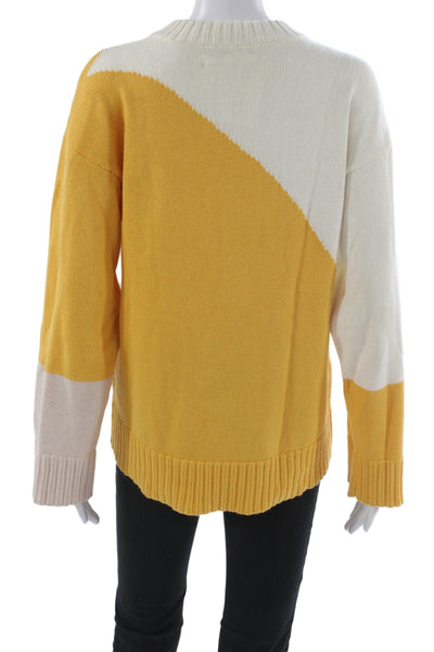 Apiece Apart Women Pullover Sweater Multicolor Organic Cotton Crewneck Size XS