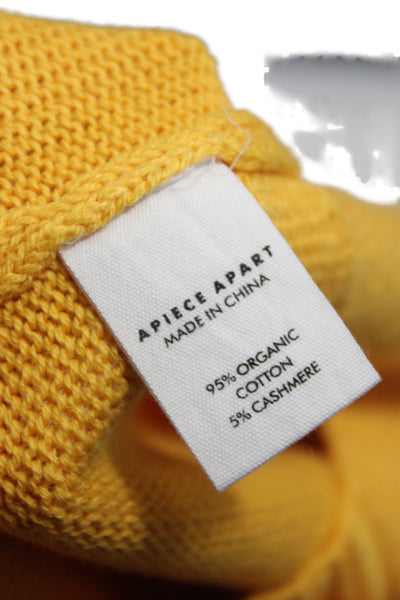 Apiece Apart Women Pullover Sweater Multicolor Organic Cotton Crewneck Size XS