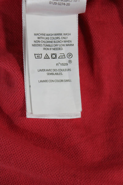 Polo Ralph Lauren Mens Short Sleeve Collared Classic Fit Polo Shirt Red Large