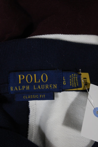 Polo Ralph Lauren Mens Short Sleeve Colorblock Polo Shirt Green Navy White Large