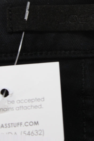Joes Women Mid-Rise Bootcut Jeans Black Cotton Blend Button Inseam 26 Size 27