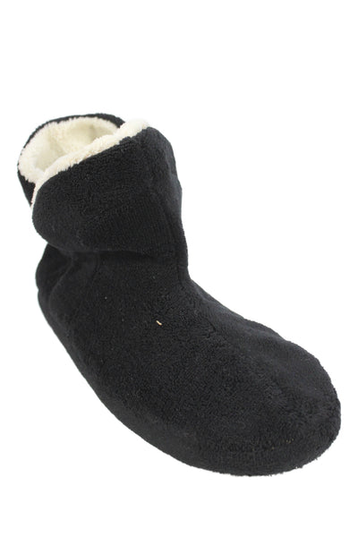 Patricia Green Womens Slip On Round Toe Knit Slipper Shoes Black Size 7