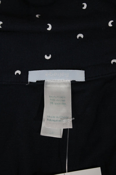 Eberjey Women Viscose Nightshirt Blue Celestial Long Sleeve Size S
