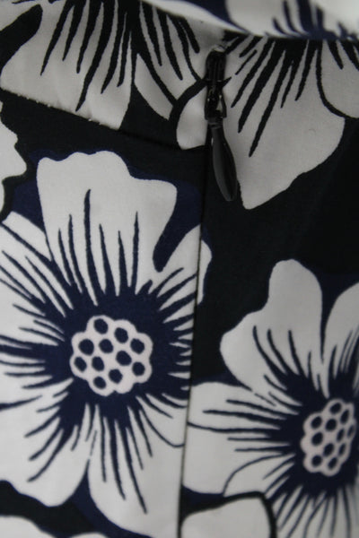 Kate Spade New York Womens Black Floral Shirt Dress Short Sleeve Size 2