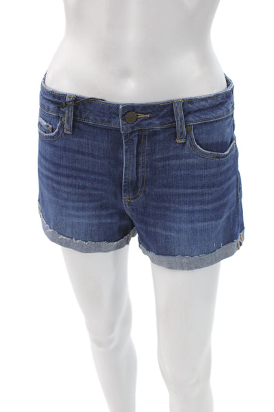 Paige Womens Boyfriend Denim Shorts Blue Size 27