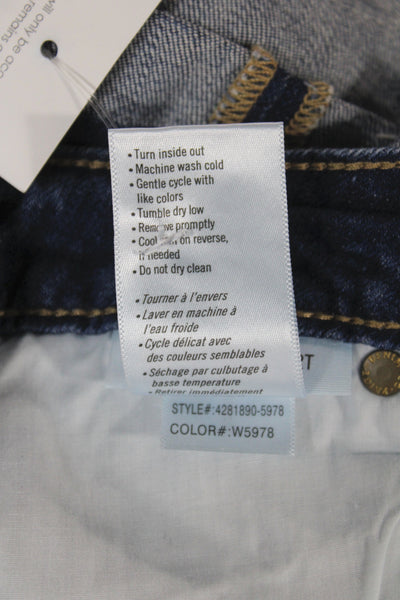Paige Womens Boyfriend Denim Shorts Blue Size 27