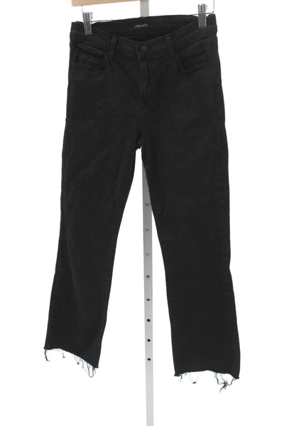 J Brand Women Straight High Rise Black Jeans Size 27