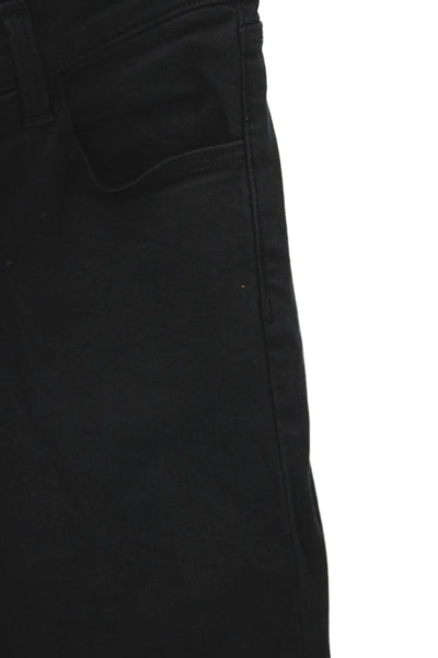 J Brand Women Straight High Rise Black Jeans Size 27