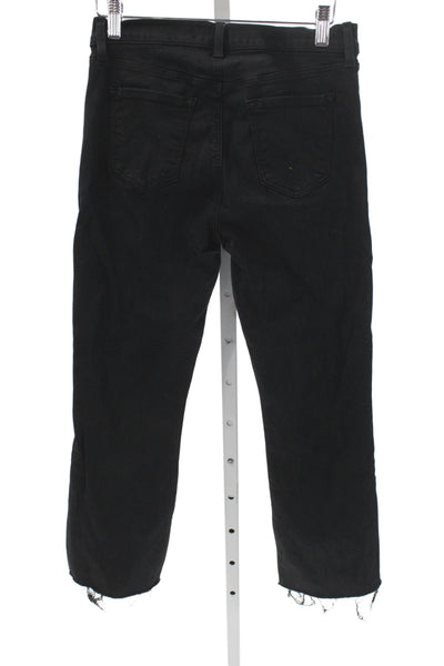 J Brand Women Straight High Rise Black Jeans Size 27