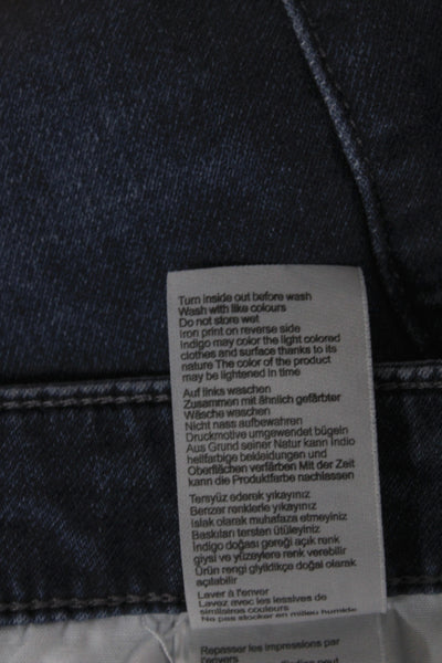Mavi Jeans Mens Straight Jeans Blue High Rise Cotton Blend Size 31