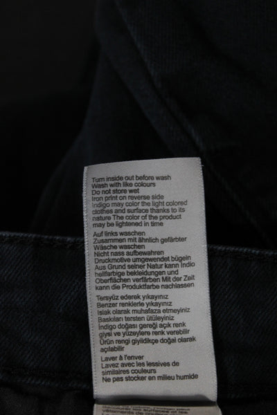 Mavi Jeans Men Skinny Black High Rise Cotton Jeans Size 32