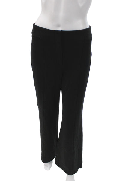 Talbots Women Dress Pants Black Rayon Pull On Size 2