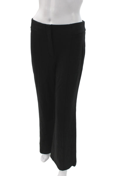 Talbots Women Dress Pants Black Rayon Pull On Size 2
