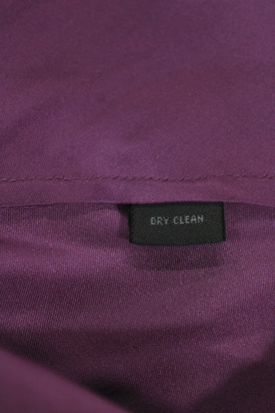 Saks Fifth Avenue Womens Silk V Neck Sleeveless Camisole Purple Size 8