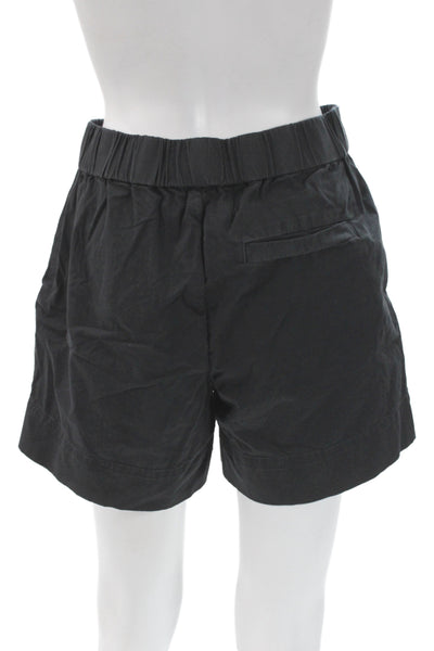 Everlane Womens Chino Shorts Black Cotton Pull On Size 6