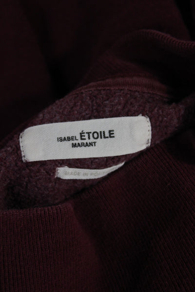 Isabel Marant Etoile Womens Pullover Red Mock Neck Size 38