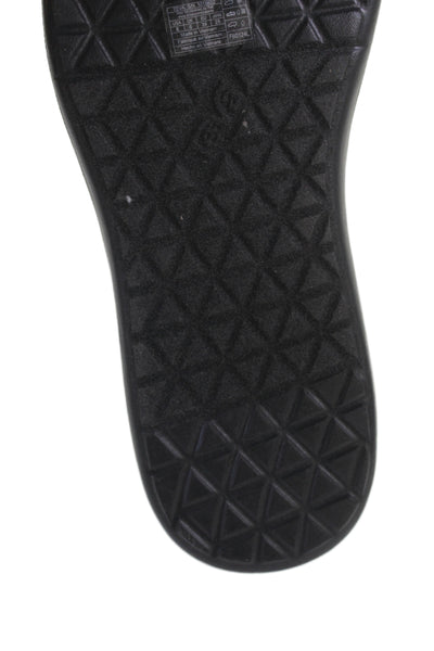 Teva Womens Solid Strappy Sandals Black Size 8