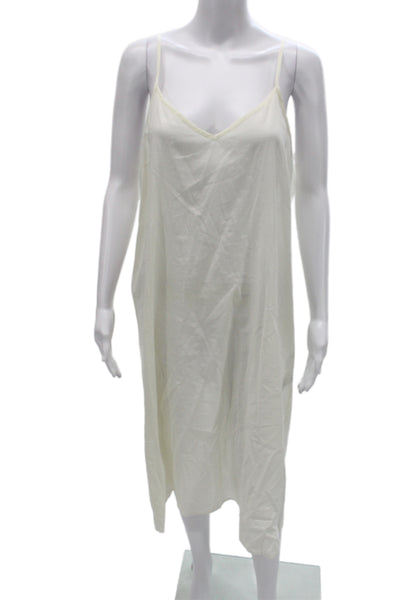 The Great Womens Maxi Floral Cotton Dress Ivory Long Sleeve Size 3