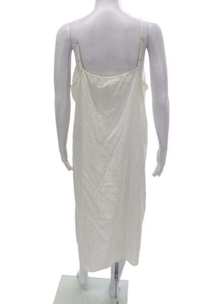 The Great Womens Maxi Floral Cotton Dress Ivory Long Sleeve Size 3