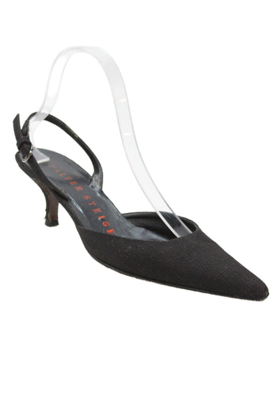 Walter Steiger Womens Stilleto Pump Synthetic Black Size 7.5