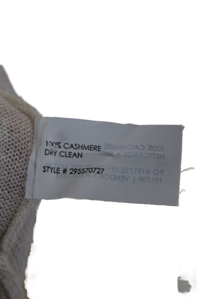 Club Monaco Womens Cashmere Scoop Neck Pullover Sweater Ivory Size S