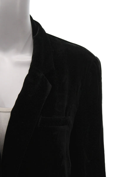 Joie Women Blazer Black Rayon Button Long Sleeve Classic Size 6