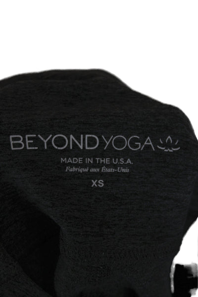 Beyond Yoga Women Ankle Leggings Gray Polyester Athleisure Size XS